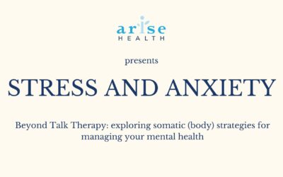 Stress and Anxiety – Beyond Talk Therapy